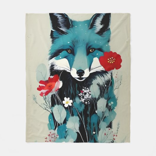Couverture Polaire Renard bleu (Devant)