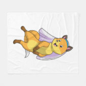 Couverture Polaire Renard comme mariée avec voile (Devant (Horizontal))