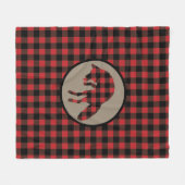 Couverture Polaire Renard de saut de buffle noir rouge (Devant (Horizontal))