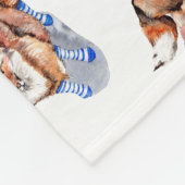 Couverture Polaire Renard en Chaussettes (Coin)