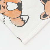 Couverture Polaire Renard intelligent mignon (Coin)