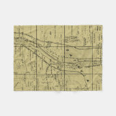 COUVERTURE POLAIRE RENARD RIVER VALLEY DE CARTE DE BATAVIA L'ILLINOIS (Devant (Horizontal))