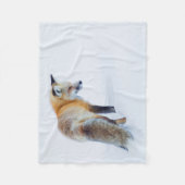 Couverture Polaire Renard roux en hiver (Devant)