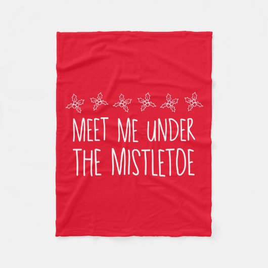 Couverture Polaire Rencontrez-Moi Sous Le Mistletoe (Devant)