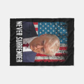 Couverture Polaire Rendez-vous Trump Mug Shot 2024 Président américai (Devant (Horizontal))