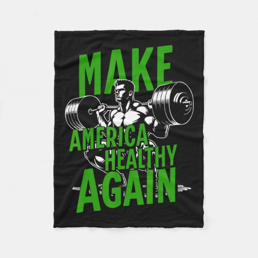 Couverture Polaire Rendre l'Amérique en bonne santé Poids Gym Fitne (Devant)