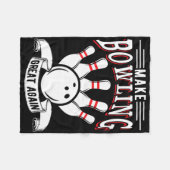 Couverture Polaire Rendre le Bowling super à nouveau drôle Bowler (Devant (Horizontal))
