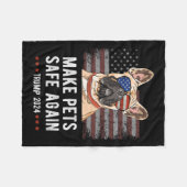 Couverture Polaire Rendre les animaux de compagnie en sécurité Chien  (Devant (Horizontal))