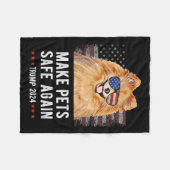 Couverture Polaire Rendre les animaux en sécurité Chien de Poméranie  (Devant (Horizontal))