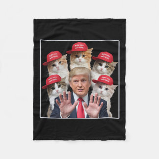 Couverture Polaire Rendre les chats en sécurité Trump 2024 Casquette 