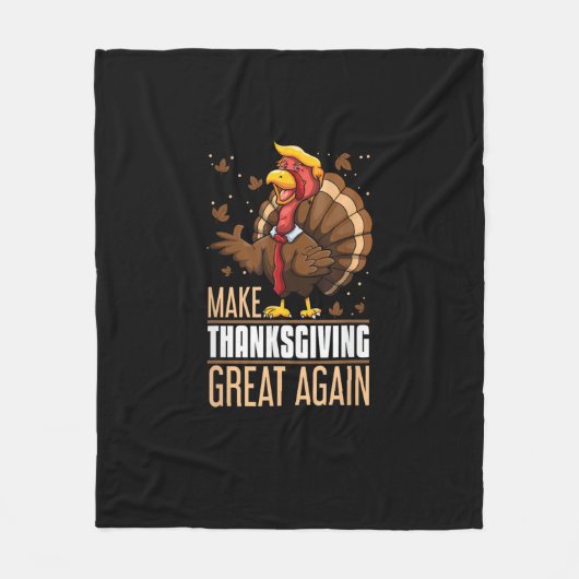 Couverture Polaire Rendre Thanksgiving grand encore drôle Turquie Tru (Devant)