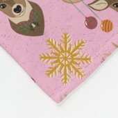 Couverture Polaire Renne de fête (Coin)