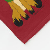 Couverture Polaire Renne délabré mignon de Noël (Coin)