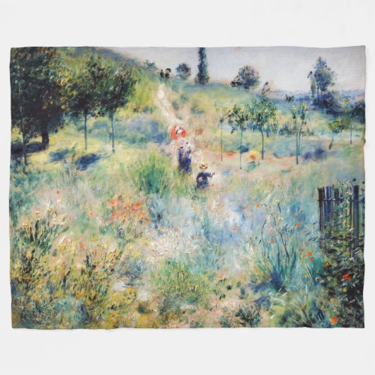 Couverture Polaire Renoir - Chemin menant à travers l'herbe haute (Devant (Horizontal))