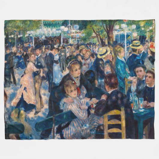 Couverture Polaire Renoir - Danse au Moulin de la Galette (Devant (Horizontal))