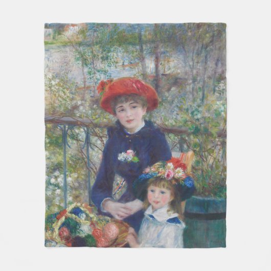 Couverture Polaire Renoir Deux Soeurs Terrasse Français Impressionnis (Devant)