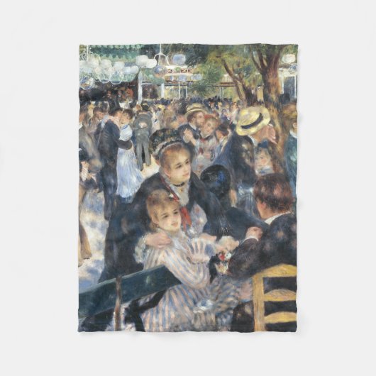 Couverture Polaire Renoir Moulin Danse Galette Party (Devant)