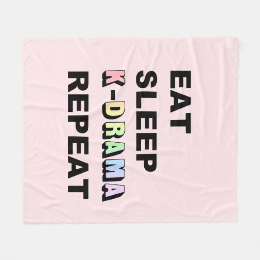 Couverture Polaire Répéter Kdrama Dormir (Devant (Horizontal))