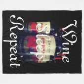 Couverture Polaire Répéter le sommeil du vin (Devant (Horizontal))