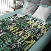 Couverture Polaire Réplication des noms Style urbain Noir