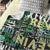 Couverture Polaire Réplication des noms Style urbain Noir