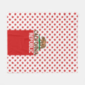 Couverture Polaire RÉPUBLIQUE DE CALIFORNIE Drapeau d'État Red Star D (Devant (Horizontal))