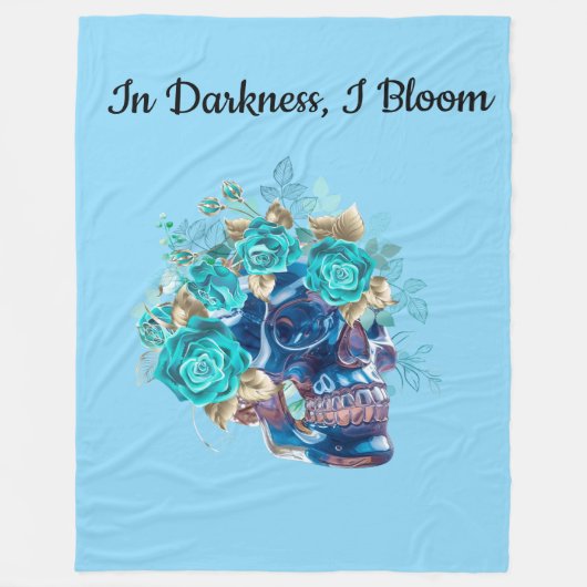 COUVERTURE POLAIRE REQUEM DE FLEUR BLEUE (Devant)