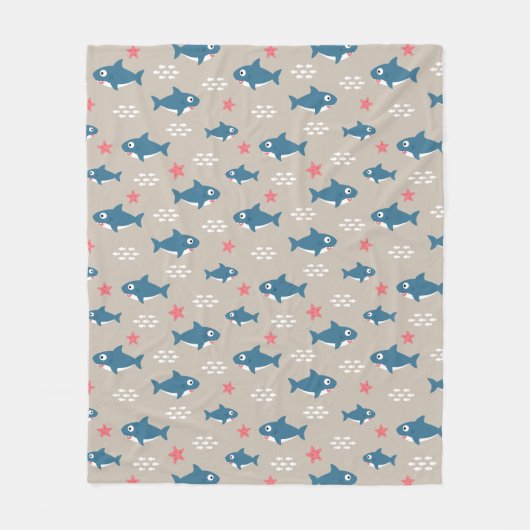 Couverture Polaire Requin (Devant)
