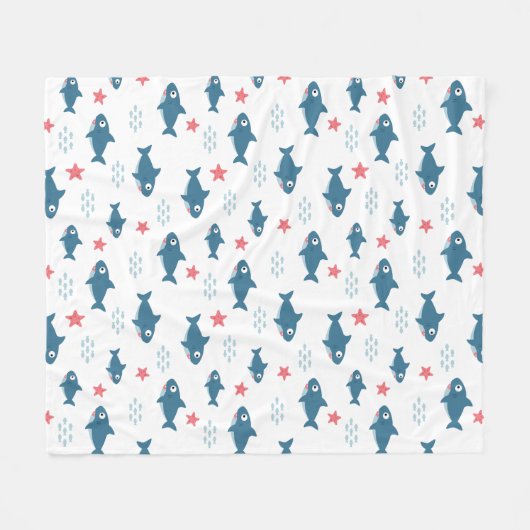 Couverture Polaire Requin (Devant (Horizontal))