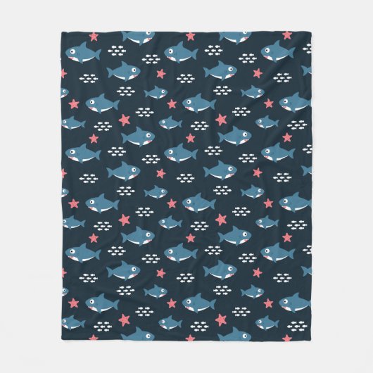 Couverture Polaire Requin (Devant)