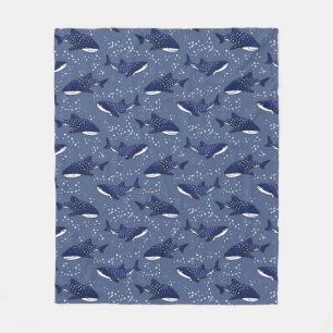 Couverture Polaire Requin de baleine étoilé (foncé)