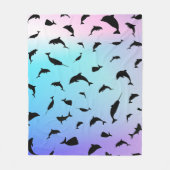 Couverture Polaire requin-taupe sur fond océanique (Devant)