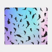 Couverture Polaire requin-taupe sur fond océanique (Devant (Horizontal))