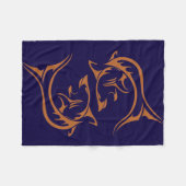 Couverture Polaire Requin tribal (Devant (Horizontal))