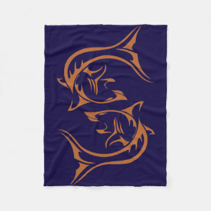 Couverture Polaire Requin tribal