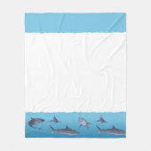 Couverture Polaire Requins (Devant)