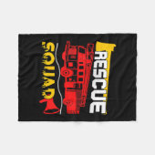 Couverture Polaire Rescue Squad Lifesaver Fireman Gift Proud Firefigh (Devant (Horizontal))