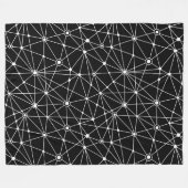 Couverture Polaire Réseau 010316 - Blanc sur noir (Devant (Horizontal))