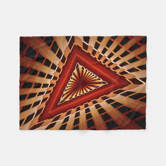 Couverture Polaire Réseau d'Imaginaires 3D Conception graphique fract (Devant (Horizontal))