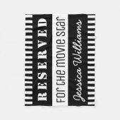 Couverture Polaire Réservé pour le drôle personnalisé de star de (Devant)