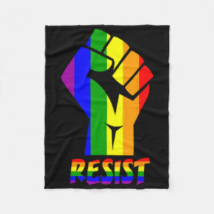 Couverture Polaire Résiste Lgbt Pride Amour T Chemise Gay Lesbian Coo