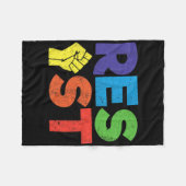 Couverture Polaire Résister Gay Lgbt Community Support Don For Queer  (Devant (Horizontal))