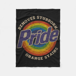 Couverture Polaire Résistez à Trump, enlevez les taches orange tenace