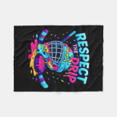 Couverture Polaire Respect The Drip Ice Hockey Stick &amp; Puck Dripn (Devant (Horizontal))