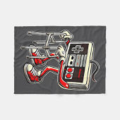 Couverture Polaire Respect Your Elders Retro Gaming Funny Gamer Contr (Devant (Horizontal))