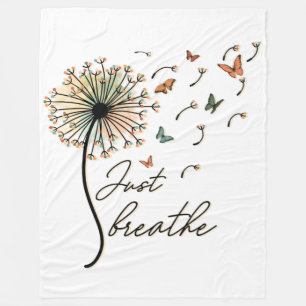Couverture Polaire Respire le Dandelion avec des papillons