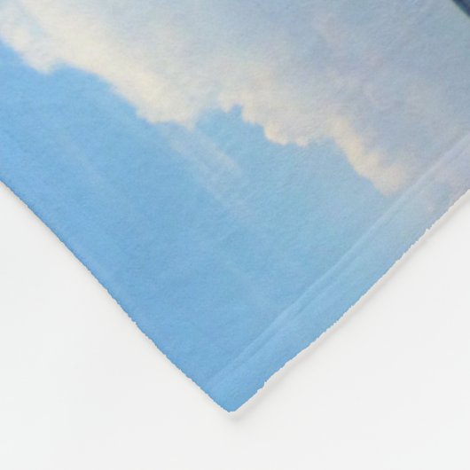 Couverture Polaire Ressacs bleus lumineux (Coin)