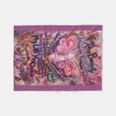 Couverture Polaire Ressentez Ma Beauté Cancer Angel Chemo Fleece Blan (Devant (Horizontal))