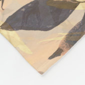 Couverture Polaire Ressort roses sauvages : motif aquarelle. (Coin)