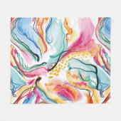 Couverture Polaire Ressort texture organique avec des formes ondulées (Devant (Horizontal))